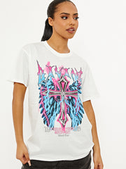Camiseta impresa gráfica divina