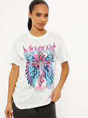 Camiseta impresa gráfica divina