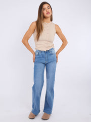 Rechte been denim jeans