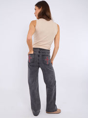 Rechte been denim jeans