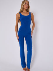 Open ruches slinky jumpsuit