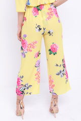 Pantalones de casco con estampado floral