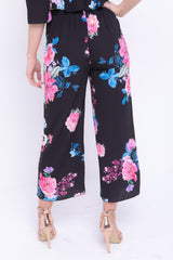 Pantalones de casco con estampado floral