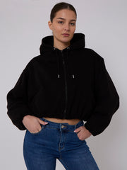 Chaqueta de bombardero recortada