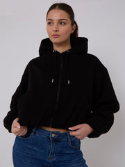 Chaqueta de bombardero recortada