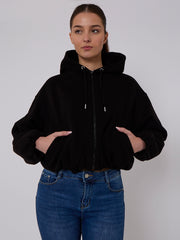 Chaqueta de bombardero recortada