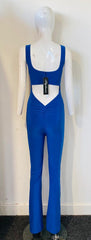 Open ruches slinky jumpsuit
