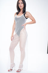 Fishnet Maxi -Kleid
