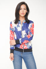 Bloemenprint bomberjack