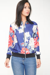 Bloemenprint bomberjack