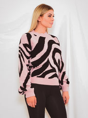 Zebra Knitted Jumper