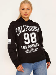 California 98 Grafische print fleeced hoodie