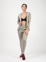 Mustard Multi Check Tailored Trousers