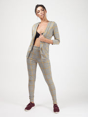 Mustard Multi Check Tailored Trousers