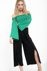 Wrap Over Ring Culotte Trouser