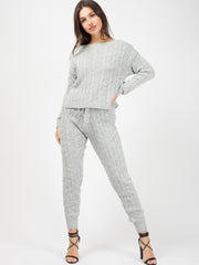 Cable Knit Loungewear Set