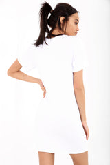 Corset Detail Unbreakable Printed T-Shirt Dress