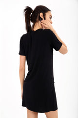 Corset Detail Unbreakable Printed T-Shirt Dress