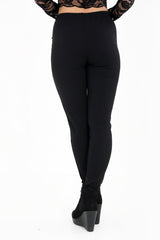 High Waist Lace And Eyelet Trouser