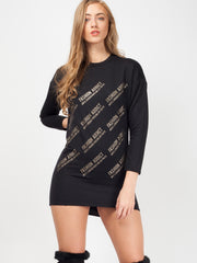 Modesüchtiger Schweißpullover Kleid