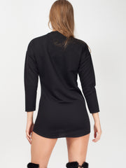 Modesüchtiger Schweißpullover Kleid