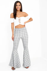 Extreme Flare Tartan Trousers
