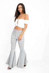 Extreme Flare Tartan Trousers