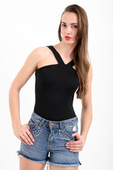 V Neck Strap Bodysuit