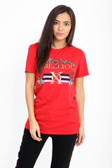 Rebellious Slogan Printed T Shirt