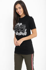 Vintage Love Slogan Printed T Shirt