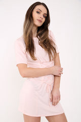 Lace Front T Shirt Dress