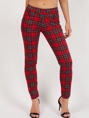 Glitzer -Tartan -Checkhose