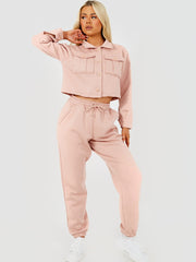 Utility Button Top & Jogger Co-ord