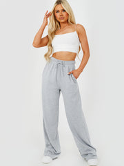 Wijd been platte broek