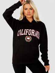 GRAFISCHE FLEECE HOODIE in Californië