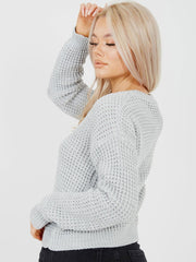 Fisherman Knitted Cropped Jumper