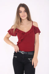 Kreppkami -Frill -Bodysuit