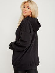 Lees mijn lippen grafische fleeced hoodie