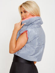 Reversible Padded Cropped Gilet