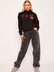Giet Tourjours Paris Graphic Print Fleeced Hoodie