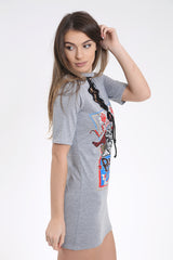 Lower Up Legendary Racers Print Longline T -shirtjurk