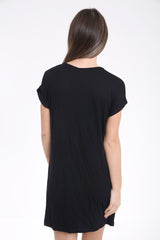 Angelic Graphic Print Longline T Shirt Dress