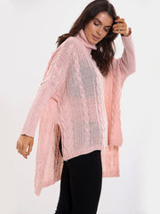 Kady oversized dip zoom kabel gebreide trui
