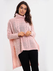 Kady oversized dip zoom kabel gebreide trui