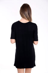 50/50 Lion Girl Printed Longline T Shirt Dress