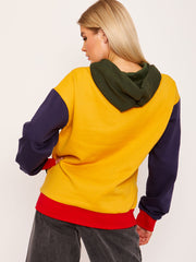 Kleurblok oversized hoodie