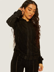 Towelling Fabric Mesh Insert Co-ord