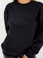 Geborduurde liberte sweatshirt jumper