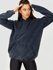 Zuurwass fleece hoodie