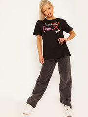 Love is Love Graphic Printed T-Shirt